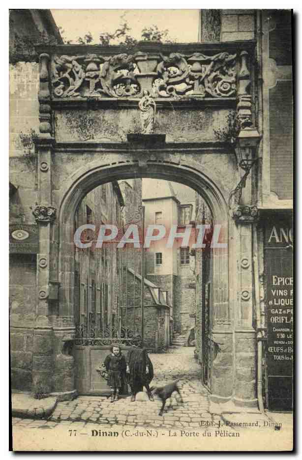 Dinan (C.-du-N.) — La Porte du Pélican — Édit. J. Passemand, Dinan