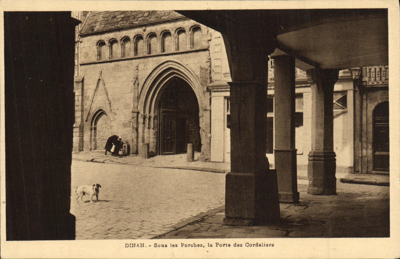 Dinan - Sous les Porches, la Porte des Cordeliers — Série 1, N° 8, Édition M. PAMBRUN