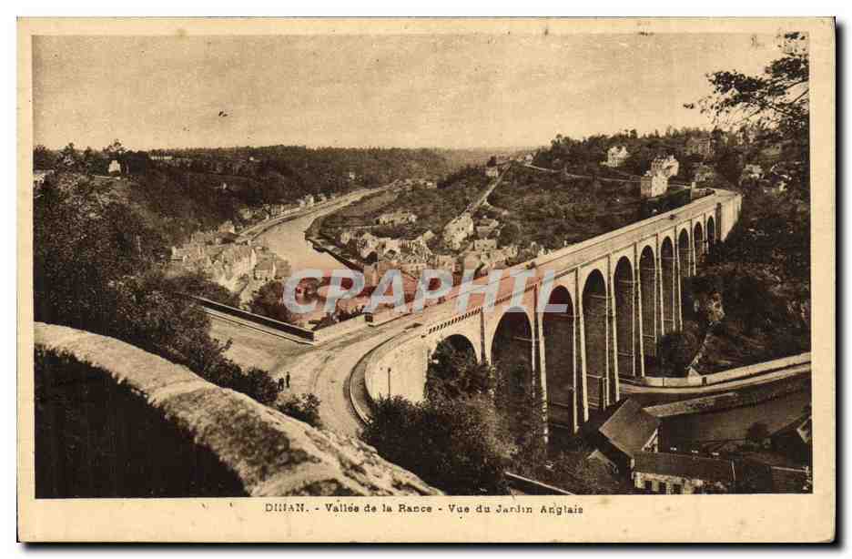 Dinan - Vallée de la Rance - Vue du Jardin Anglais — Édition M. Pambrun, Série 1 N°1