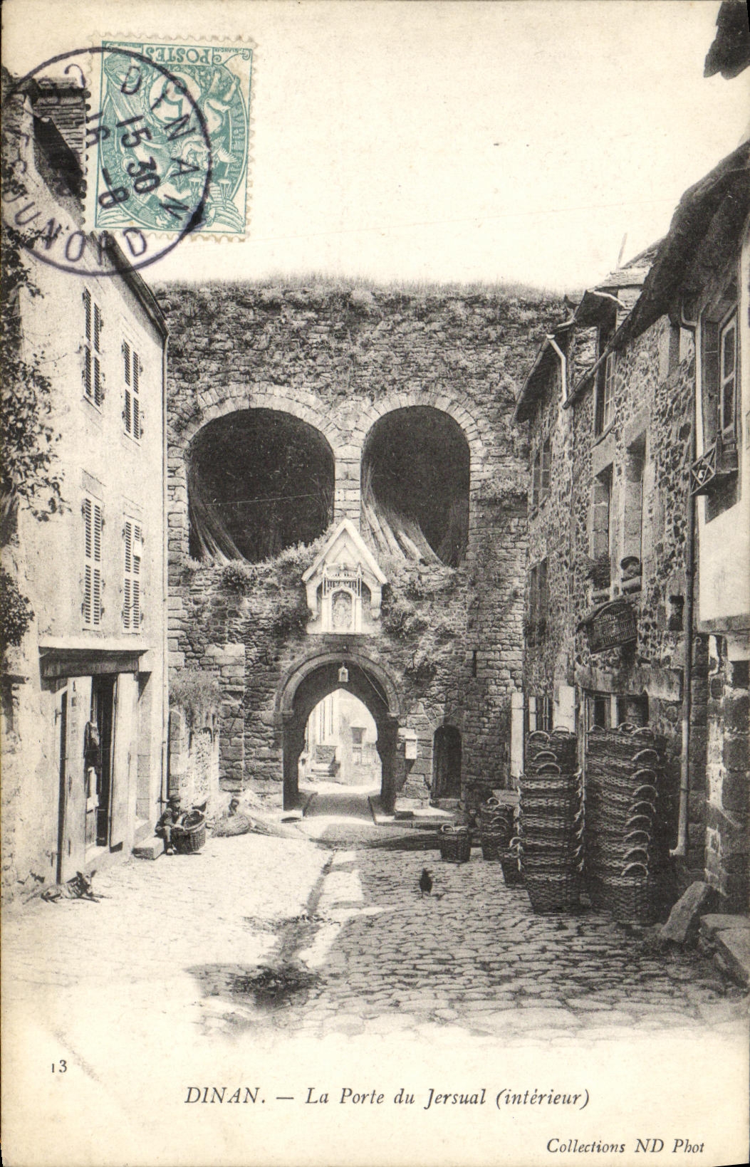 Dinan — La Porte du Jersual (intérieur) — Collections ND Phot