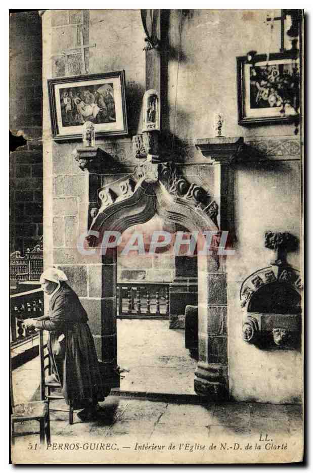 Perros-Guirec — Intérieur de l'Église N.-D. de la Clarté — LL.