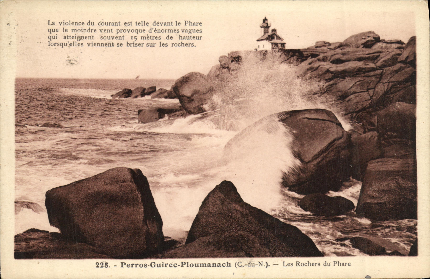 Les Rochers du Phare — Perros-Guirec-Ploumanach (C.-du-N.) — Édition Librairie Pérosoienne