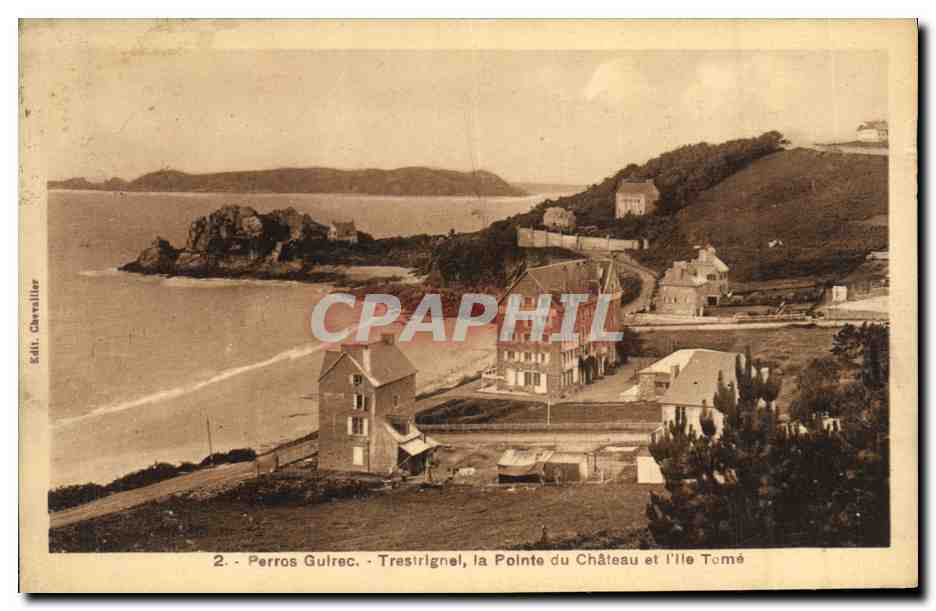Perros Gulrec - Trestirgnel, la Pointe du Château et l'île Tomé — Sdli. Chavviller, n°2