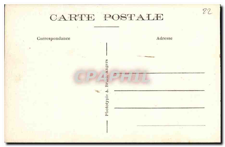 Perres-Guirec-Pleumanach (C.-du-N.) — Rocher du Squevel à la Pointe du Diable — A.B. — Verso