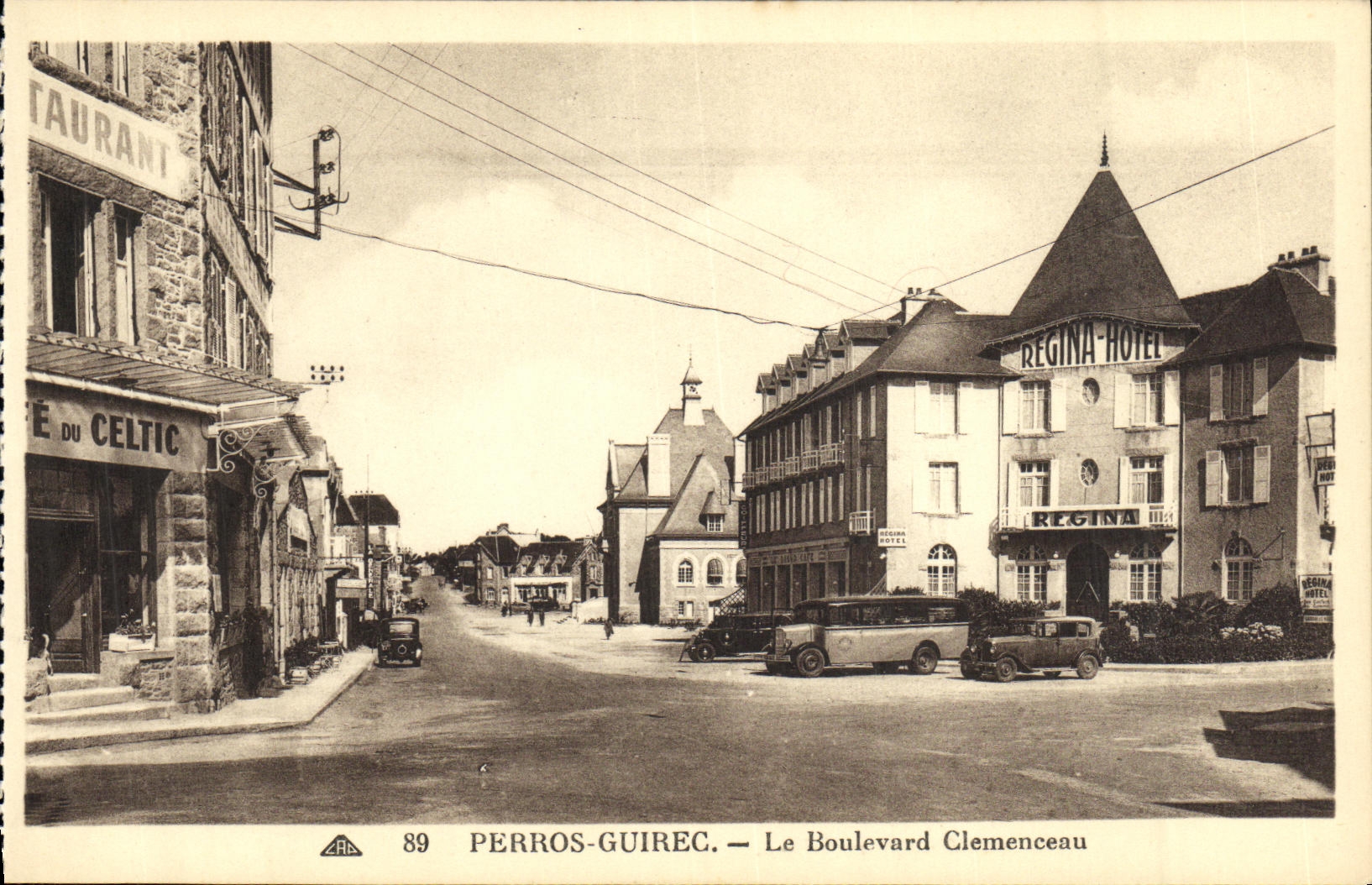 Perros-Guirec — Le Boulevard Clemenceau — Éditeur CPAPHIL, n° 89