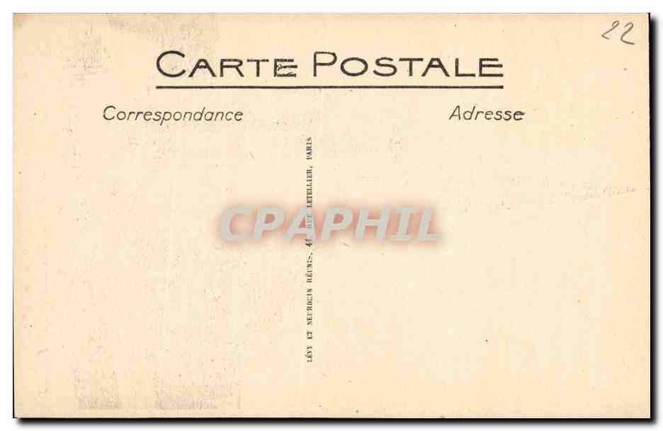 Perros-Guirec (Côtes-du-Nord) — Église de la Clarté — Le Clocher — N° 107 — Rückseite