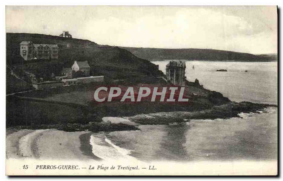 Perros-Guirec — La Plage de Trestignel — LL. n°15