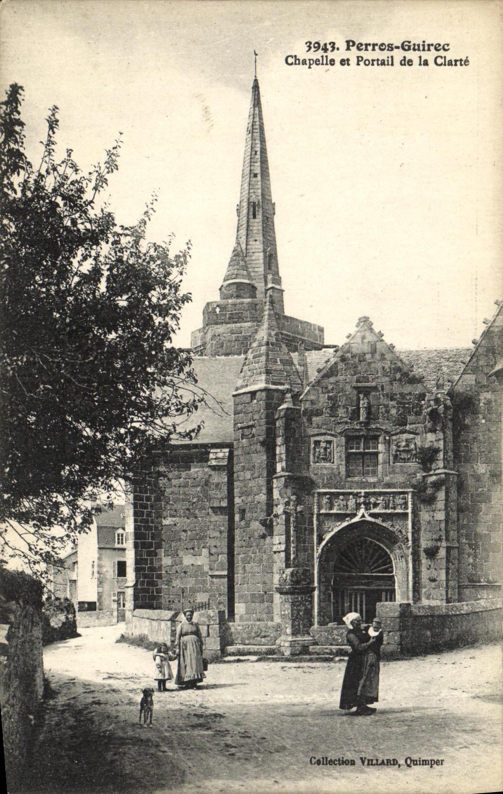 Perros-Guirec — Chapelle et Portail de la Clarté — Collection Villard, Quimper
