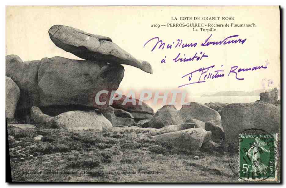 La Côte de Granit Rose — Rochers de Ploumanac'h à La Torpille — Compagnie photographique de Perros-Guirec