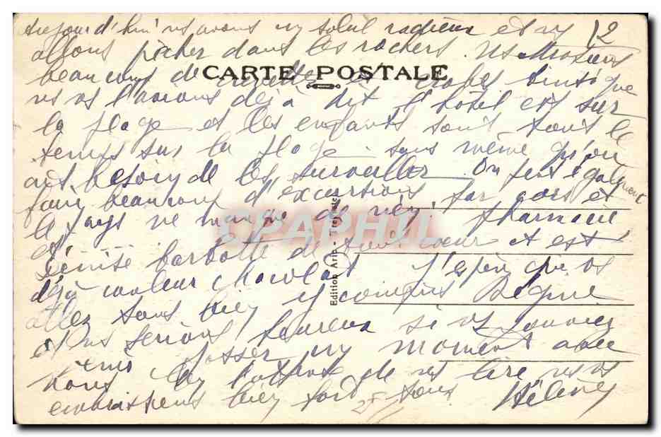 Perros-Guirec-Ploumanach (C.-du-N.) — Les Rochers du Phare — Verso