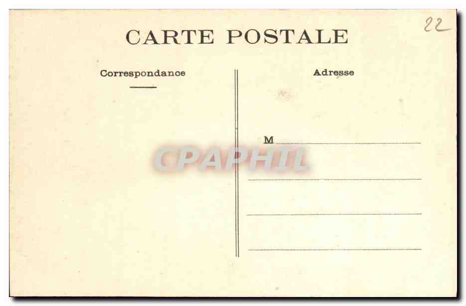 Ile de Bréhat — Étude de Rochers au Pacn — Renault, édit., Paimpol, cliché Vunbert — Rückseite
