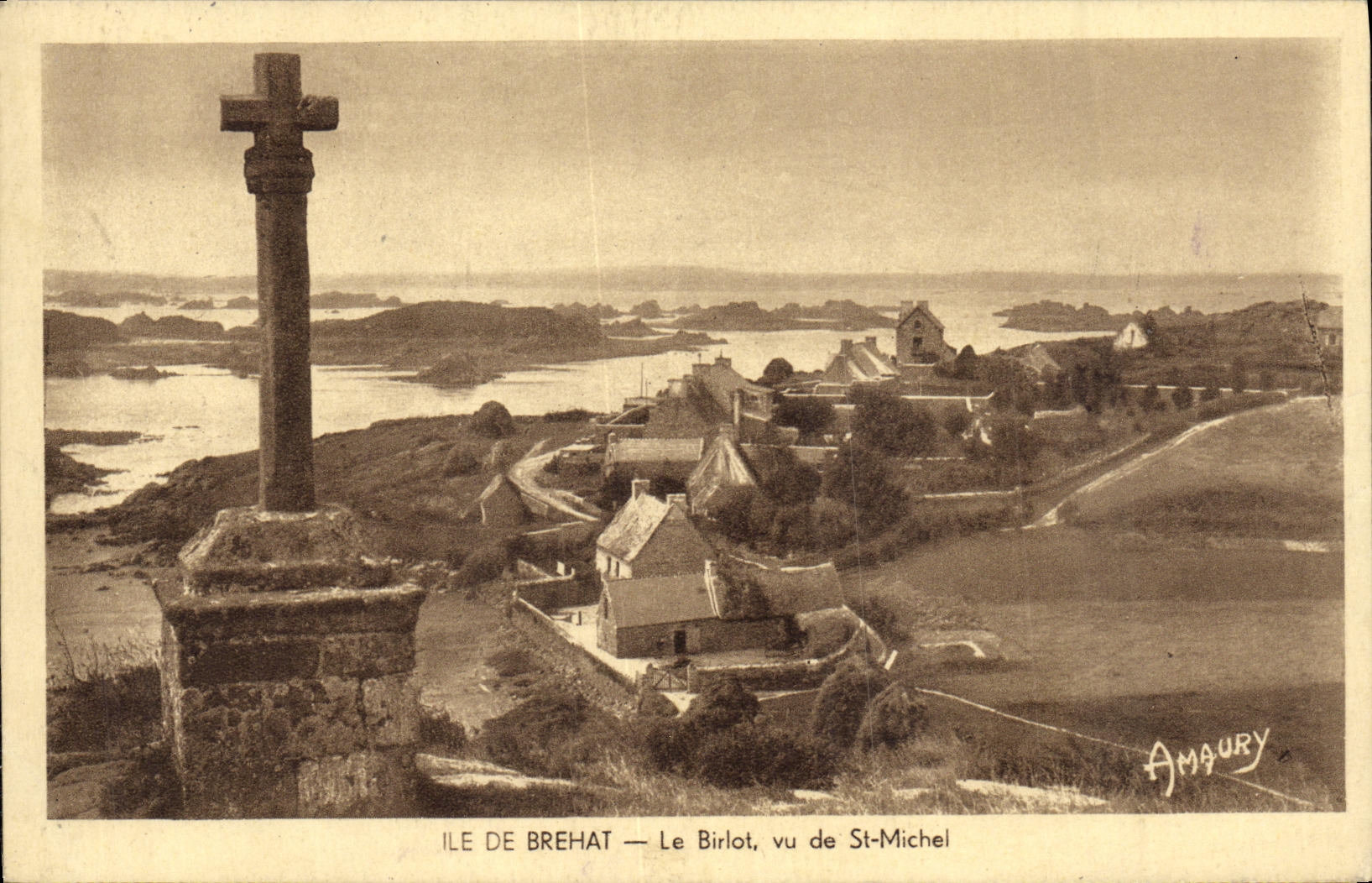 CPA Ile de Brehat Le Birlot vu de St Michel