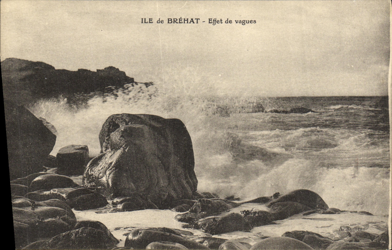 Île de Bréhat — Effet de vagues — A. Rumeau