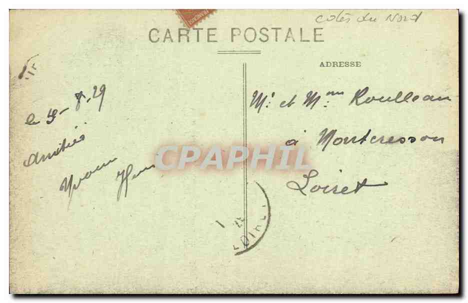 Ile de Bréhat (C.-du-N.) — Les Rochers — Méd. Paris édit. 111 — Verso
