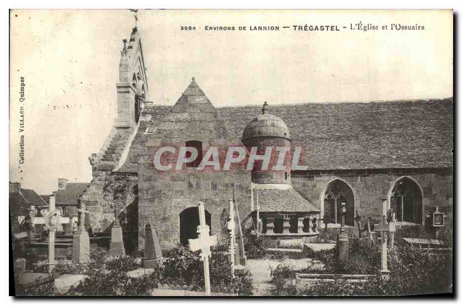 CPA Tregastel L Eglise et l Ossuaire