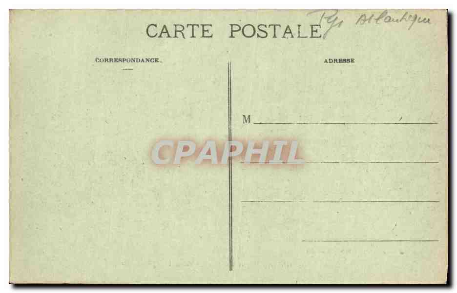 CPA Biarritz Vague au Rocher de la Vierge — Verso