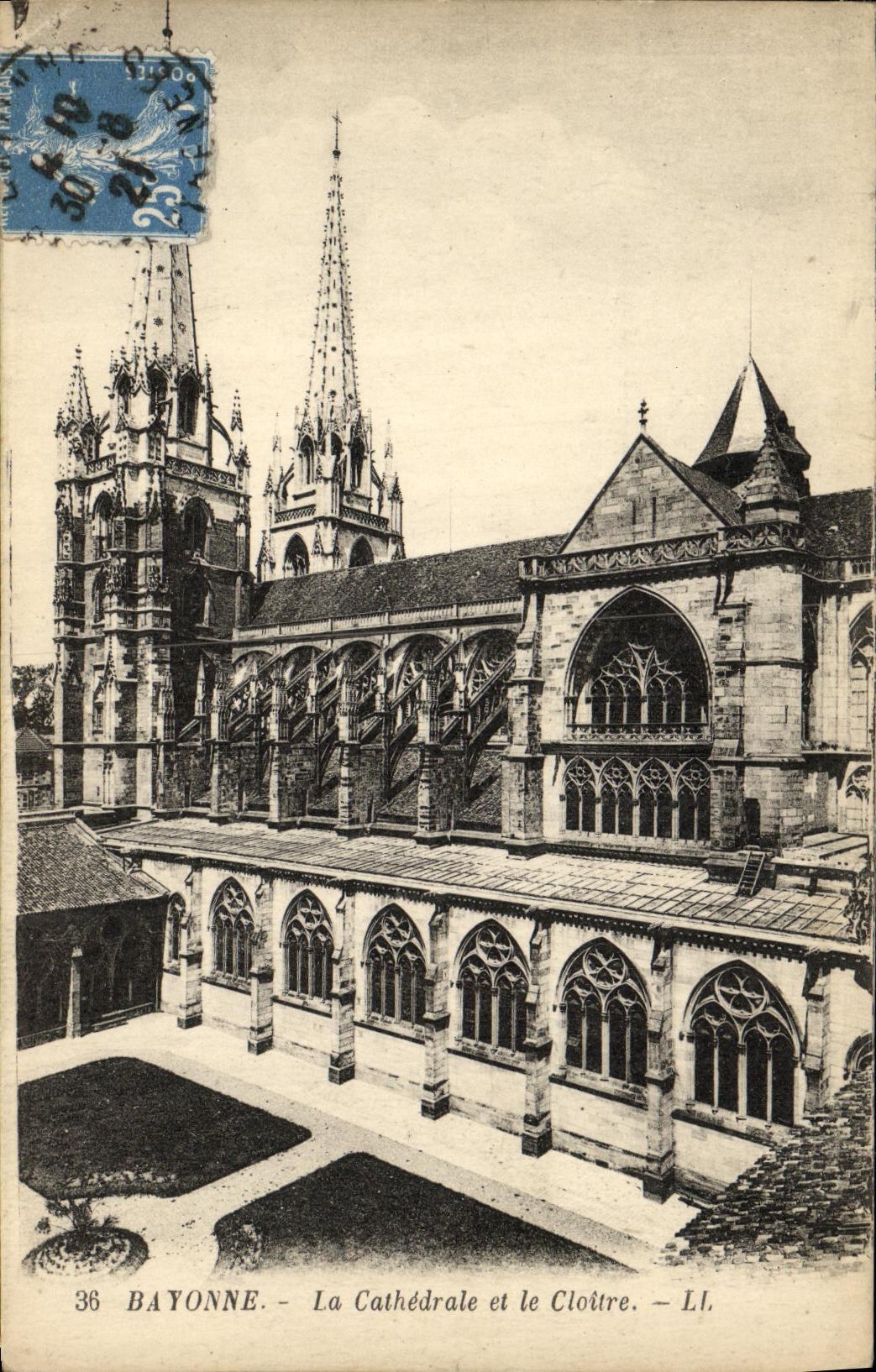 Bayonne — La Cathédrale et le Cloître — LL. — n°36