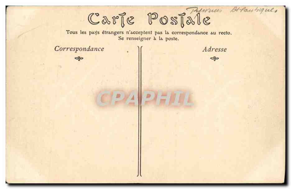 CPA Pau Cour d Honneur du Chateau — Verso