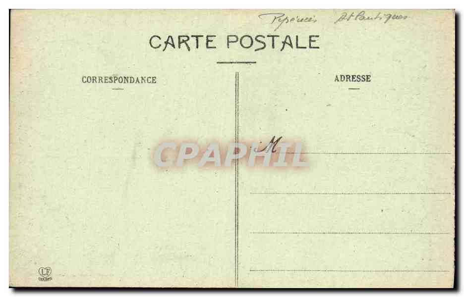 CPA Pau La Fontaine de l avenue Thiers — Rückseite