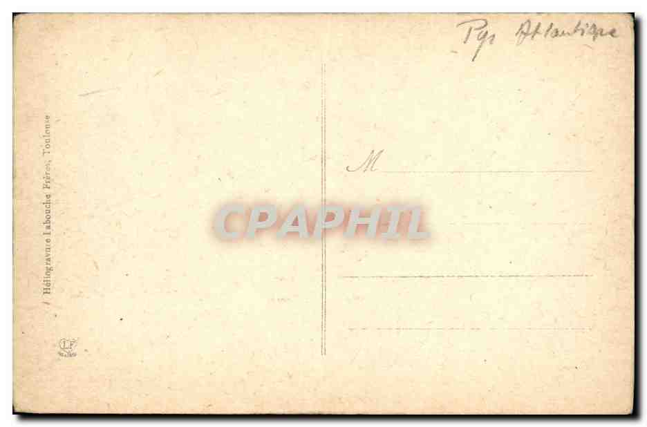CPA Pau Les Ponts Sur Le Gave — Verso
