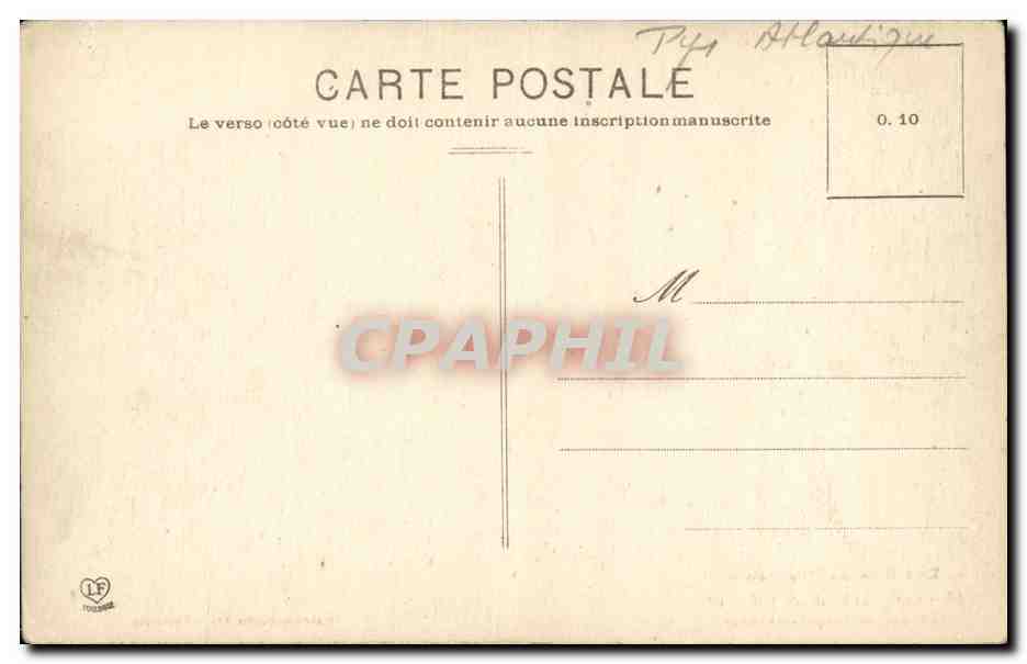 Les Basser-Pyrénées — Le Château Henri IV — Chambre de Jeanne d'Albret — éditeur Paul, n°83 — Verso