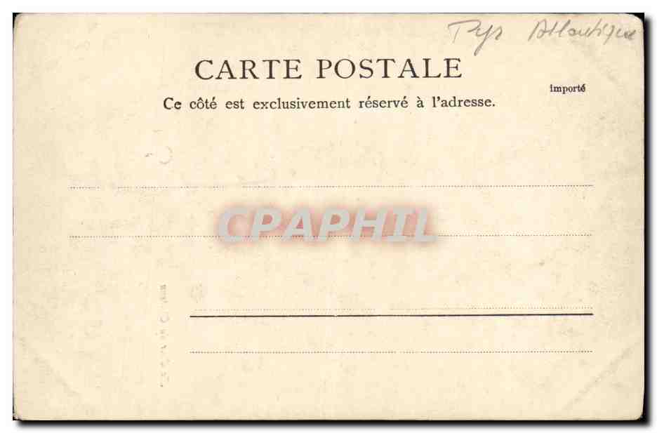 CPA Pau La Cour du Chateau — Rückseite