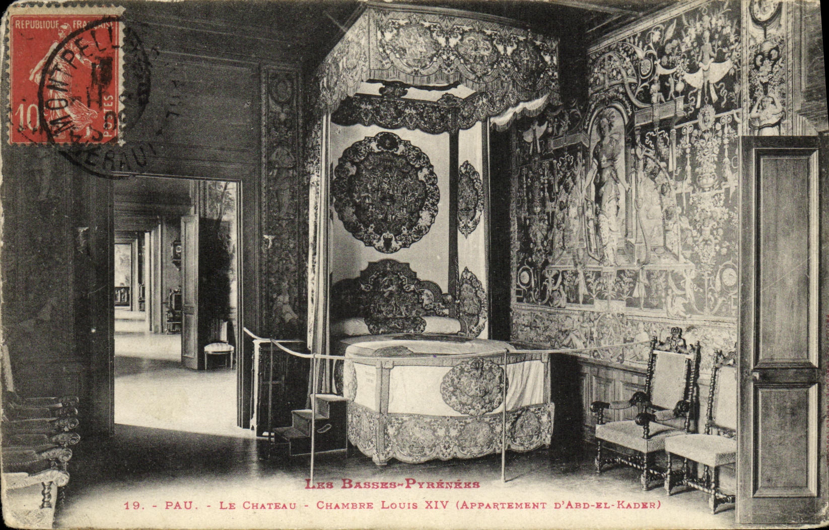 CPA Pau Le Chateau Chambre Louis XIV Appartement d Abd el Kader