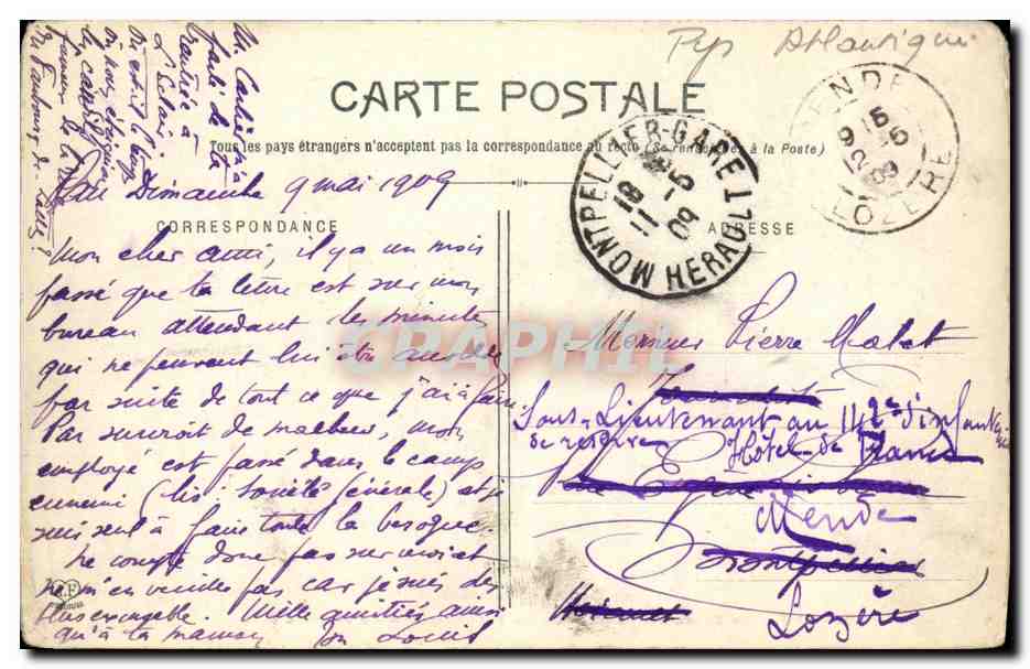 CPA Pau Le Chateau Chambre Louis XIV Appartement d Abd el Kader — Verso