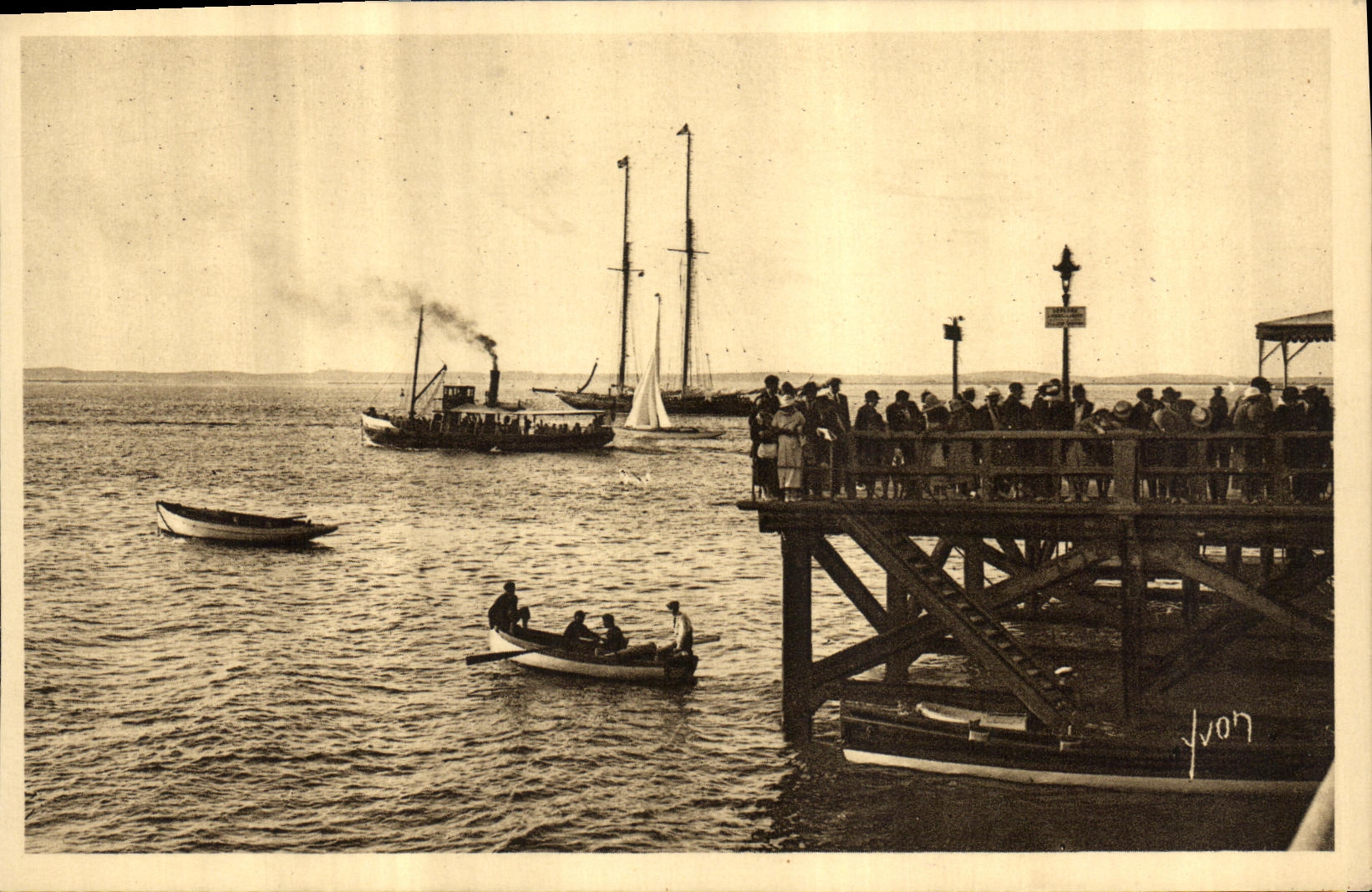 Départ du Courrier du Cap Ferret — Côte d'Argent, Arcachon (Gironde) — La Douce France, n°30