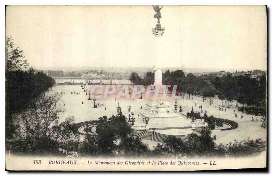 Bordeaux — Le Monument des Girondins et la Place des Quinconces — LL