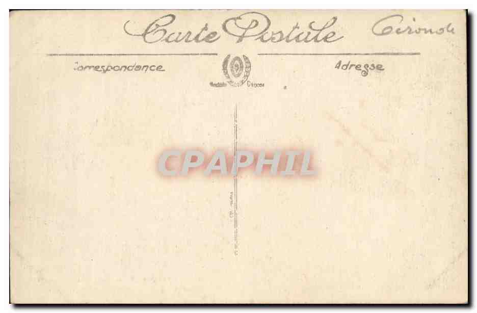 CPA Bordeaux Colonne des Girondins — Verso