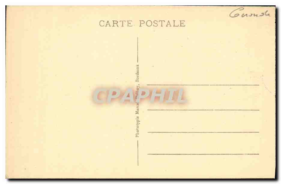 CPA Bordeaux Le Cours de l Intendance Tunmer — Verso
