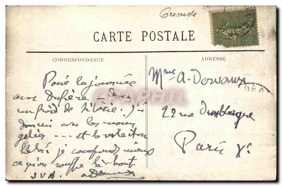 Bordeaux — La Fontaine Amedée — éditeur CPAPHIL, n°46 — Reverso