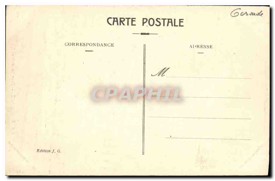 CPA Bordeaux Tour Saint Michel — Verso