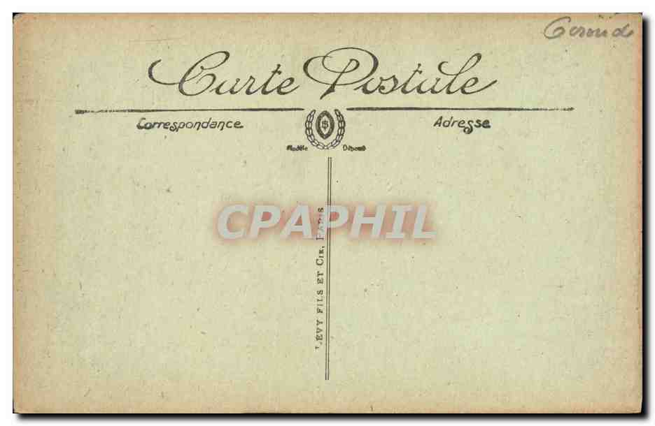 CPA Bordeaux La tour St Michel — Rückseite