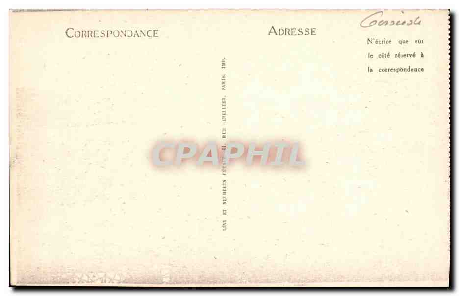 CPA Bordeaux Monument des Girondins et les Quinconces — Verso