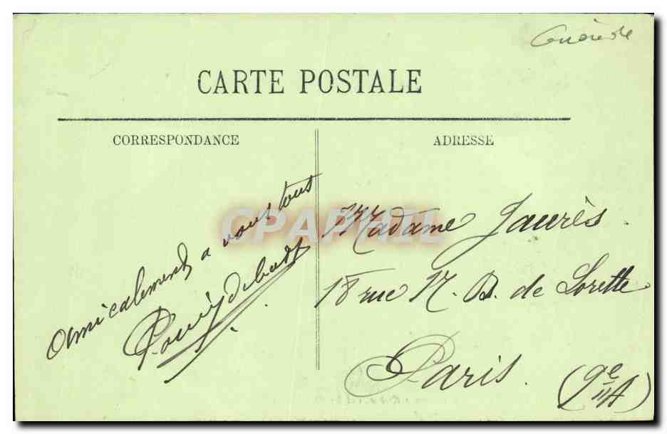 CPA Bordeaux Les Colonnes Rostrales Et les Quinconces — Verso