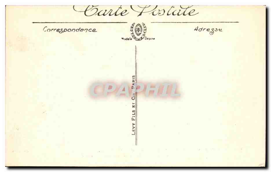 CPA Bordeaux Monument des Girondins et les Quinconces — Verso