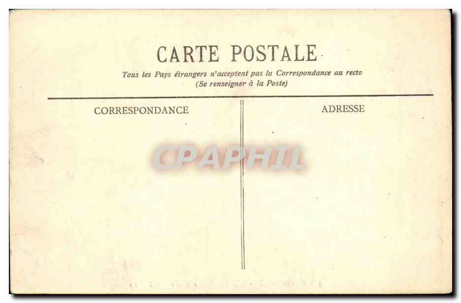 CPA Bordeaux L Eglise Sainte Croix — Verso