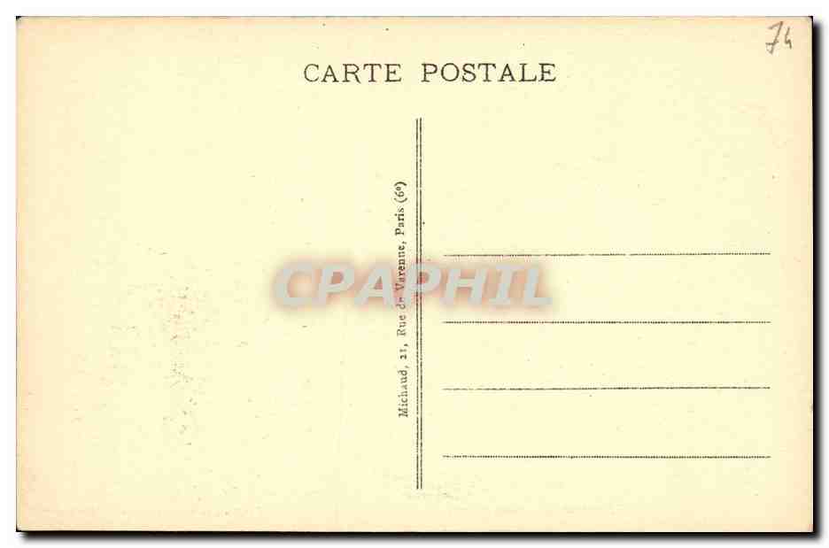 CPA Chamonix Mont Blanc Croisiere Aerienne — Verso