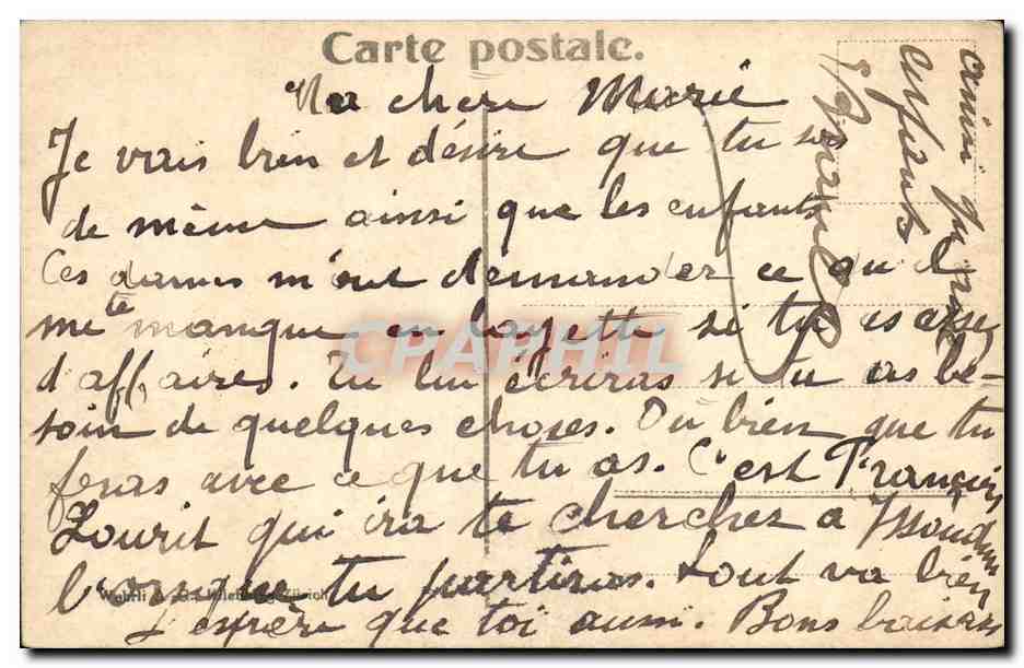 CPA L Arve et le Montblanc — Verso