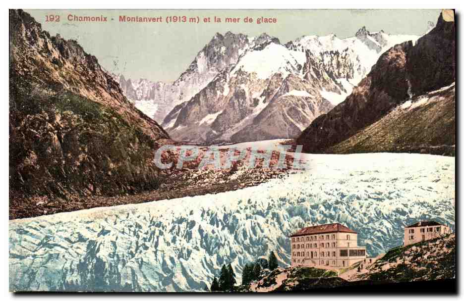 CPA Chamonix Montanvert et la mer de glace
