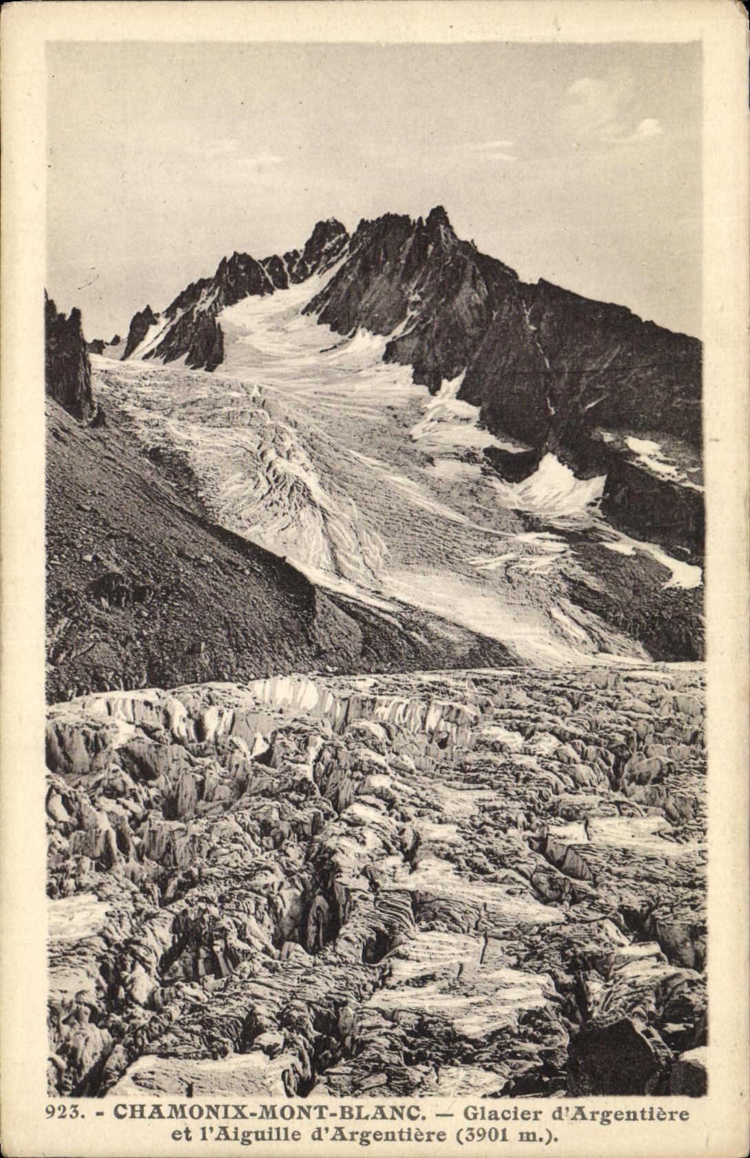 CPA Chamonix Mont Blanc Glacier d Argentiere et l Aiguille d Argentiere