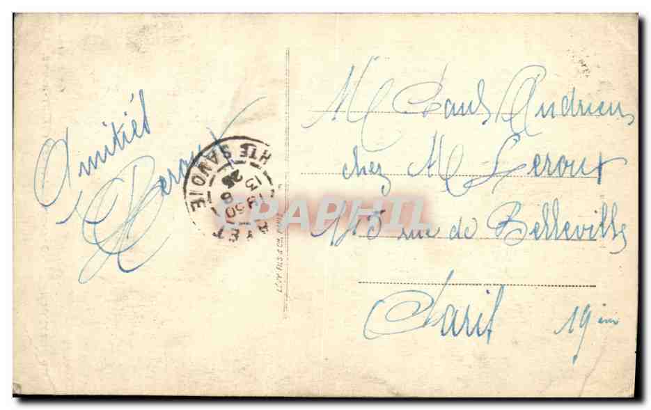 Die Großen Mulets und der Mont-Blanc — Pic Wilson — Verlag Petitjean, LL, Nr. 275 — Rückseite