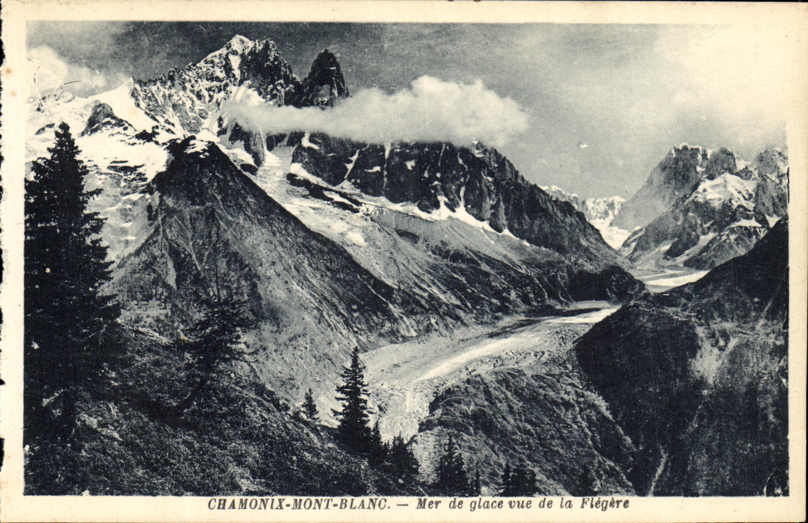 Chamonix-Mont-Blanc — Mer de glace vue de la Flégère — G. Tairraz, Chamonix-Mont-Blanc