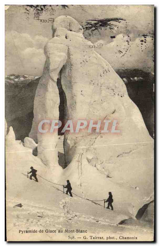 CPA Pyramide de glace au Mont Blanc