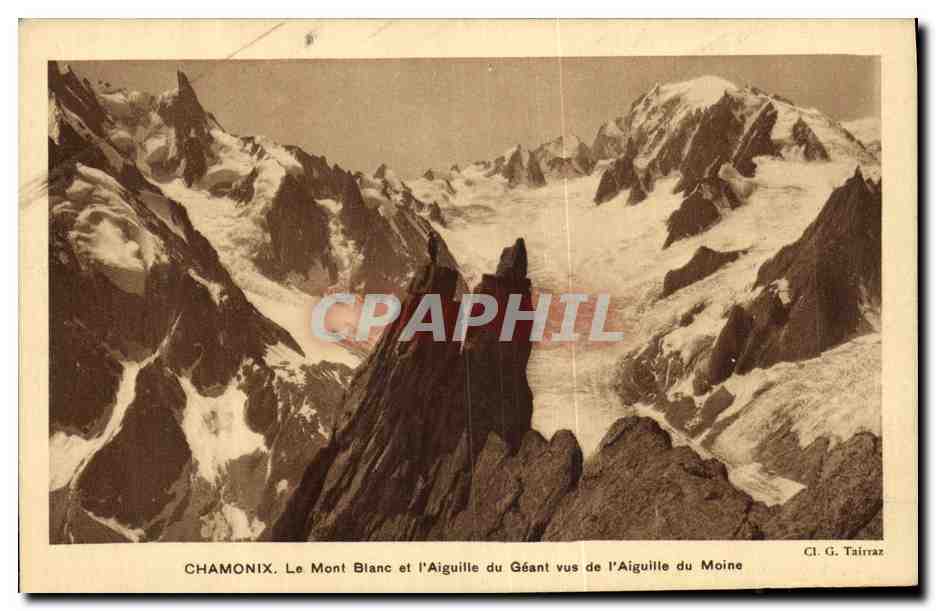 CPA Chamonix Mont Blanc et l Aiguille du Geant 