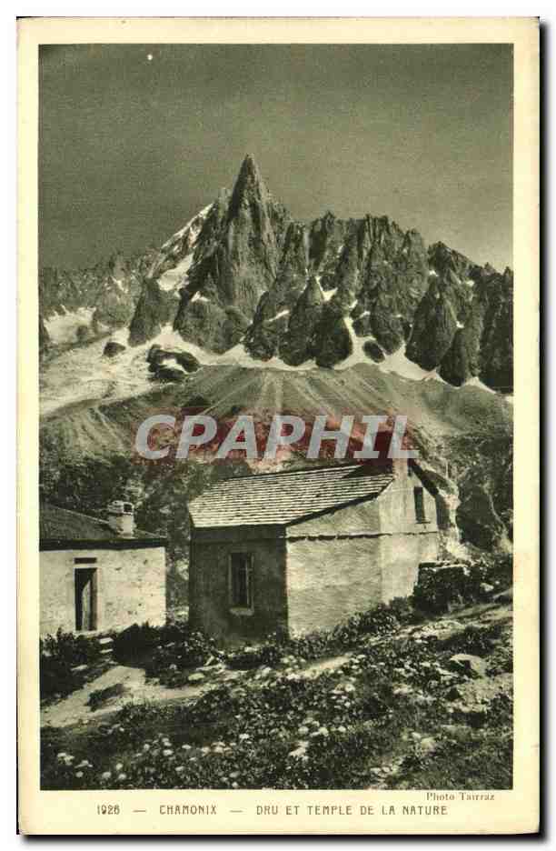 CPA Chamonix Mont Blanc Dru Et Temple De La Nature