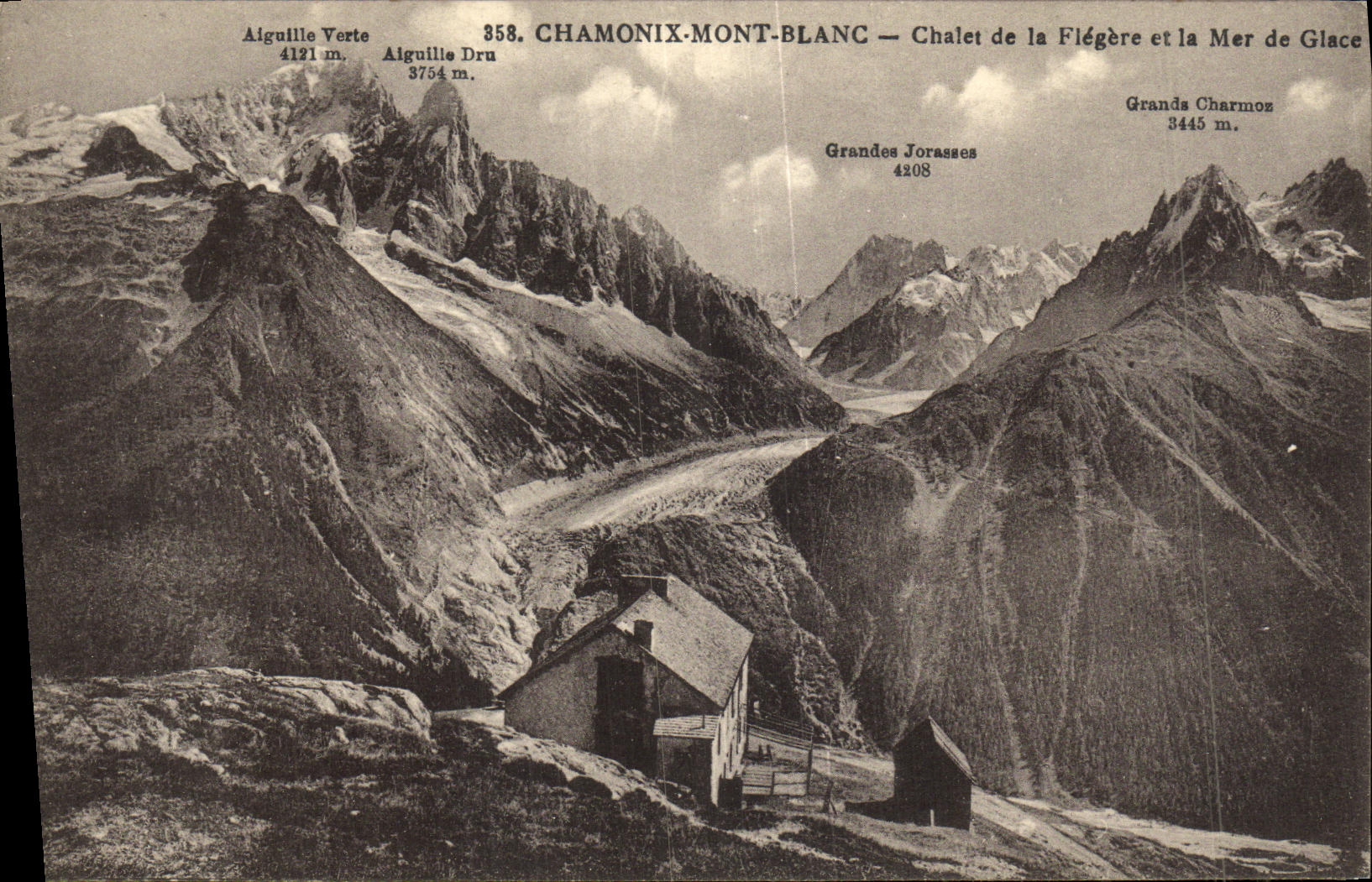 CPA Chamonix Mont Blanc Chalet de la Flegere et la Mer de glace