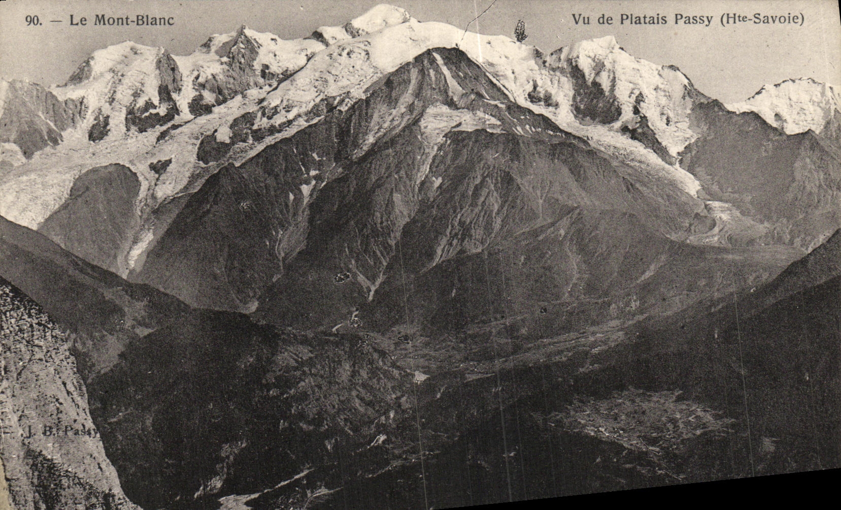 CPA Chamonix Le Mont Blanc Vu de Platais Passy